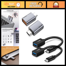 USB C to USB 3.2 Adapter 2 Pack, 10Gbps Gen 2 Side by Side, Fast Charging - Blac picture