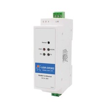 USR-DR302 DIN-Rail Modbus RS485 Serial Port to Ethernet Converter Bidirectional picture