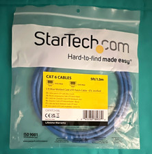 StarTech.com Cat6 RJ-45 to RJ-45 Ethernet Patch Cable 5ft Blue C6PATCH5BL picture