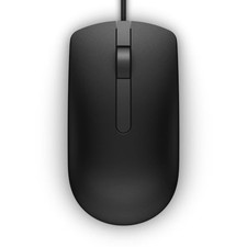 NEW Dell MS116-BK Black Basic USB Optical Mouse w/ Scroll Wheel | MS116t1-065K5F picture