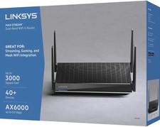 ✳️ Linksys Max Stream AX6000 MR9600 Dual-Band Mesh FAST Wi-Fi 6 Router New Seal picture
