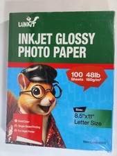 100 Sheets Glossy Inkjet Photo Paper 8.5x11 - Perfect for Brochures and Projects picture