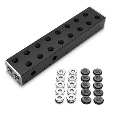 EKWB EK-Pro Manifold 2 CPU 6 GPU and Quantum Torque Plug w/Cover (10pk) Bundle picture