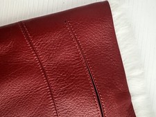 NEW VITERBO Genuine Red Leather and Rabbit Fur Case Cover Protective for iPad picture