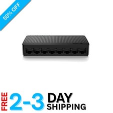 Space-Saving 8-Port Gigabit Switch - Quiet, Strong Connectivity for All Devices picture