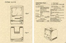 APPLE MACINTOSH US PATENT Art Print READY TO FRAME Steve Jobs TWIGGY Computer picture