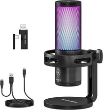 ARES WING GOG1009BK USB Condenser Microphone RGB Cardioid 800mAh Shock Mount picture