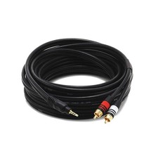 MONOPRICE 5601 A/V Cable, 3.5mm(M)/2 RCA(M),25ft 14X123 picture