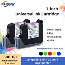 3pcs Black Quick Drying Ink Cartridge Refill for 25.4mm Handheld Inkjet Printer picture