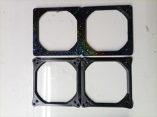 Lot Of 4 Custom PC Mounting Flat 80mm to 92mm Fan Adapter. picture