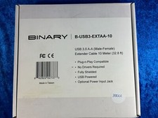 NEW Binary B-USB3-EXTAA-10 Extender Cable 10 Meter/32.8 ft. A Male to A Female picture