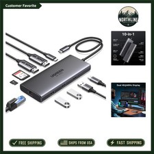 USB C Dock with Dual HDMI & Card Reader: 100W Power Delivery for High Efficiency picture