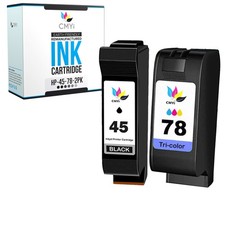 CMYi 2-Pack Compatible HP 45 78 Ink Cartridges Combo Pack for DeskJet 1180C 1200 picture