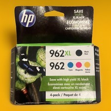 Genuine HP 962XL Black 962 Cyan Magenta Yellow Ink Cartridges 4 Pack picture
