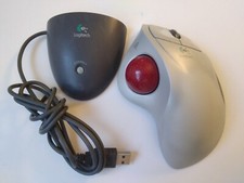 Logitech Cordless Trackman Wheel Mouse and Receiver picture