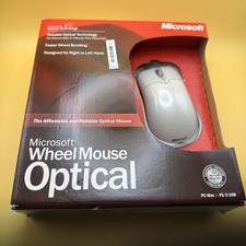 Microsoft Wheel Mouse Optical Mouse: PC/MAC USB PS2 NOB picture