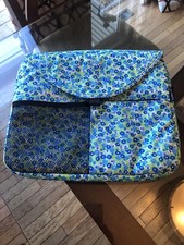 LL Bean 13 Inch Floral Laptop Canvas protector and Carrier picture