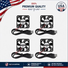 4PC USB 5V 50mm Cooling Fans - 4200 RPM for Desktops & Laptops, High Airflow picture