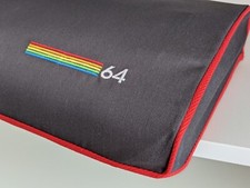 Dust cover compatible  with COMMODORE C64 BREADBIN  embroidered  picture