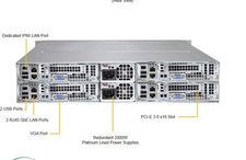 2U 24 Bay 4 Node Servers Ea Node 2x Xeon 10 Cores 32GB DDR4 RAM SAS3 2x PSU RAIL picture