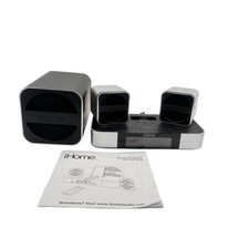 iHome iH51 2.1 Micro System with Dual Alarm Clock Radio for iPod (Silver) READ* picture