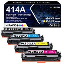 4PK Toner for HP 414A W2020A Color Laserjet Pro MFP M479fdw M479fdw M479fdn M47 picture