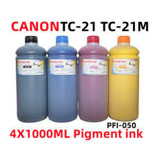 4X1000ML Pigment Ink refills CANON imagePROGRAF TC-21 TC-21M PFI-050 picture