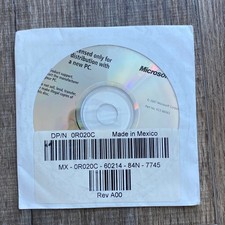 Microsoft Works 9.0 Dell OEM Installation CD 0R020C X13-66561 with COA Label picture