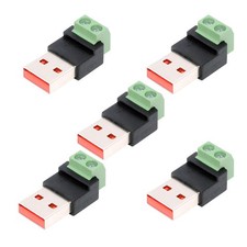 CY 5pcs/set DIY OEM Repair Solderless Connector DC 5V Power 2Pin to Type-A Male picture