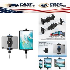KDD iPad Tripod Mount Adapter with Ball Head, 360 Rotatable Tablet Clamp picture