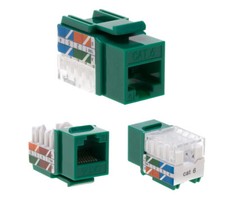 CAT6 UL Keystone Jack 8P8C 45 Degree 110 Punchdown RJ45 Ethernet Plug Pack LOT picture