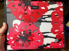 Thirty-One Bold Bloom Red Tri-Fold Organizer IPad/Tablet Case 31 picture