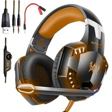 Gaming Headset for PS4, Xbox, PC, PS5 Noise Cancelling Over Ear Headphones + Mic picture