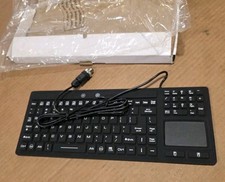 Silicone Keyboard Touch Pad Waterproof Backlit Black Compact 4 Pin M12 Connector picture