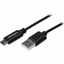 StarTech USB-C to USB-A Cable, 1 Meter, USB 2.0, Reversible Connector, Black, picture