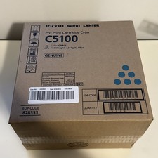 Genuine Ricoh Pro C5100 828353 Print Cartridge Cyan - Brand NEW Factory Sealed picture