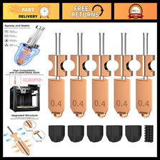 Upgraded Hotend Nozzle Kit for Flashforge AD5X, 0.4mm All Metal, 550°C, 5 Pack picture