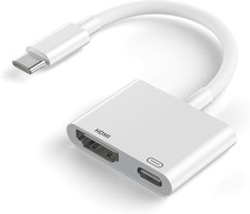 2-in-1 USB-C HDMI Digital AV Adapter 4K PD Fast Charge for iPhone iPad MacBook picture