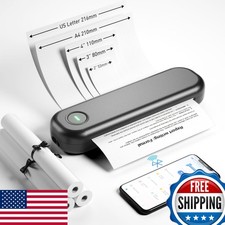 Bisofice L86 Portable Thermal Printer Wireless USB US Letter A5 for Office picture