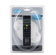 Rare New In Package Skype USB Phone VOIP With Dot Matrix LCD Collectible picture