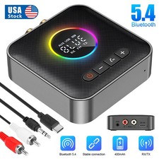 M10 Bluetooth 5.4 Adapter 3-in-1 RX/TX/FM Transmitter w/ LED Display US picture