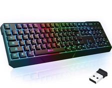 Wired Gaming Keyboard, Quiet Mechanical, US QWERTY, RGB Backlit, Chroma Lighting picture