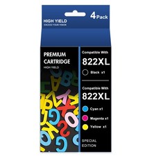 4 822XL Premium Ink Cartridge Compatible for Epson Workforce Pro WF-3820 WF-4830 picture