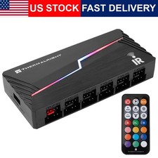 ARGB Fan Hub X12 Controller 12 Port PWM 3Pin 4Pin SATA Power PC Case Fans Black picture