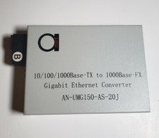 ADnet Single Mode Gigabit Fiber Media Converter  Built-In Fiber Module 20 km picture