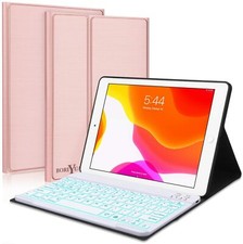 New iPad 10.2 8th 7th Generation 2019 Keyboard Case,Boriyuan 7 Colors Backlit picture