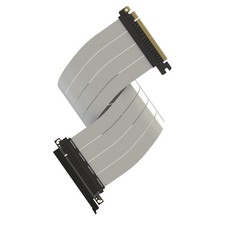 LINKUP AVA5 PCIe 5.0 Riser Cable Straight White 50cm picture