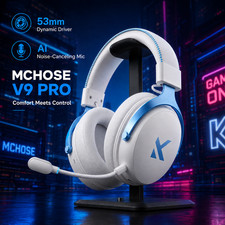 MCHOSE V9 Pro Wireless Gaming Headset 53mm 7.1 Surround 250H Low Latency picture