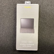 Wireless Keyboard with Stand for iPads & Tablets - heyday Black and Gray NEW picture