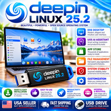 DEEPIN Linux 25.2 Install Bootable USB 64bit Safe, Secure, Easy To Use, Reliable picture